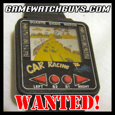 Car racing game watch